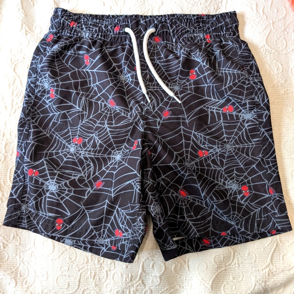 Marvel Spider-Man Web Patterned Boy's Swim Shorts